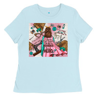 Baby Blue i rescue craft supplies i'm not a hoarder i'm hero Ladies Tee - TumblerDesignByShophia