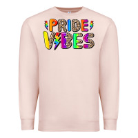 Pale Pink prıde vıbes Premium Sweatshirt - AdoDesignShop