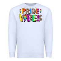 White prıde vıbes Premium Sweatshirt - AdoDesignShop
