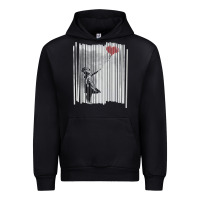 Black banksy balloon girl cute Urban Hoodie - maiPhamDesign