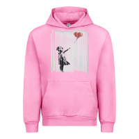 Fuchsia Pink banksy balloon girl cute Urban Hoodie - maiPhamDesign