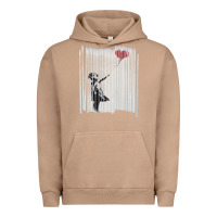 Pigment Burro banksy balloon girl cute Urban Hoodie - maiPhamDesign