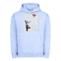 Pigment Grape Ice banksy balloon girl cute Urban Hoodie - maiPhamDesign