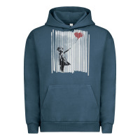 Pigment Midnight Navy banksy balloon girl cute Urban Hoodie - maiPhamDesign