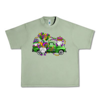 Oil Green mardi gras gnomes truck Urban Heavy Tee - OliviaCreatesArt