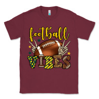 Burgundy Football vibes yellow and green team color Classic Tee - HowdyJamesFarm