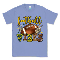 Colony Blue Football vibes yellow and green team color Classic Tee - HowdyJamesFarm