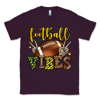 Plum Football vibes yellow and green team color Classic Tee - HowdyJamesFarm