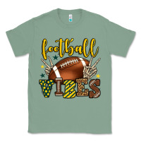 Sage Football vibes yellow and green team color Classic Tee - HowdyJamesFarm