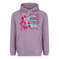 Lavender dinosaur  in october we wear pink Heavyweight Hoodie - AdoDesignShop