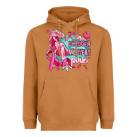 Meerkat dinosaur  in october we wear pink Heavyweight Hoodie - AdoDesignShop