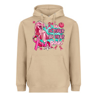Mushroom dinosaur  in october we wear pink Heavyweight Hoodie - AdoDesignShop