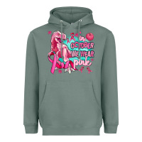 Sage dinosaur  in october we wear pink Heavyweight Hoodie - AdoDesignShop