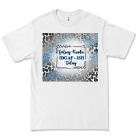 White feeling kinda idgaf ish today with leopard and gli Premium Tee - TumblerDesignByShophia