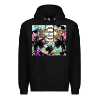 Black Beach Please Premium Hoodie - CowhideDigitalArt
