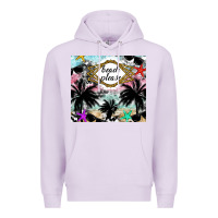 Lilac Beach Please Premium Hoodie - CowhideDigitalArt