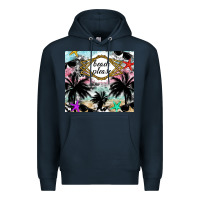 Navy Beach Please Premium Hoodie - CowhideDigitalArt