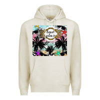 Oatmeal Heather Beach Please Premium Hoodie - CowhideDigitalArt