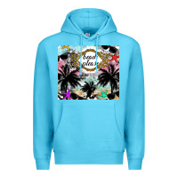 Ocean Blue Beach Please Premium Hoodie - CowhideDigitalArt