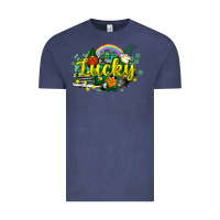 Vintage Denim lucky gnomes truck St. Patrick's Vintage Tee - HowdyJamesFarm