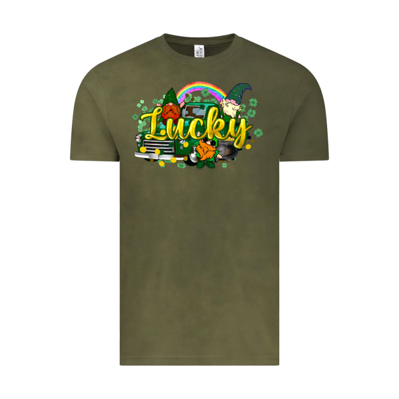 Lucky Gnomes Truck St. Patrick's Vintage Tee by HowdyJamesFarm | Teevron