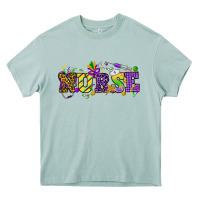 Arona Mardi Gras Day Nurse Heavy Core Tee - NancyCooperArtShop