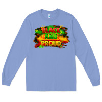 Colony Blue black and proud Long Sleeve Tee - FaDigitalArtStudio