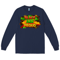 Navy black and proud Long Sleeve Tee - FaDigitalArtStudio