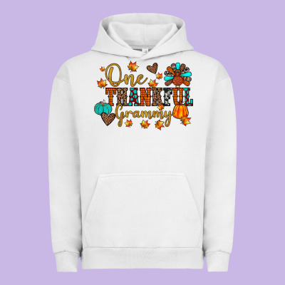 One Thankful Grammy Urban Hoodie Designed By Jahusdesignshop