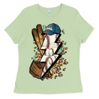 Matcha Lightning bolt Baseball Ladies Tee - HowdyJamesFarm