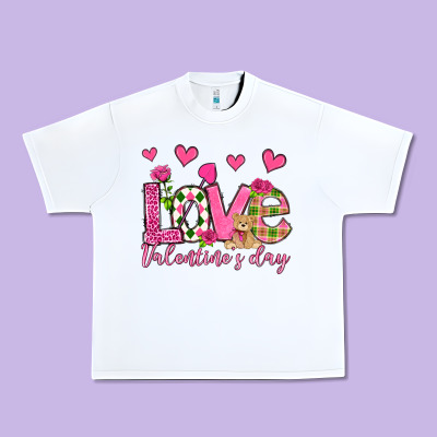 Love Valentine's Day Olivia Urban Heavy Tee Designed By Oliviacreatesart