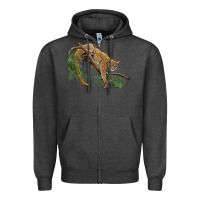 Charcoal Heather florida panther Zipper Hoodie - BarkalooDesign