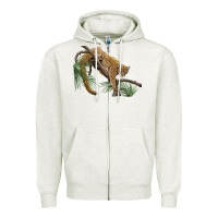 Oatmeal Heather florida panther Zipper Hoodie - BarkalooDesign
