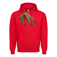Red florida panther Zipper Hoodie - BarkalooDesign