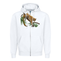 White florida panther Zipper Hoodie - BarkalooDesign