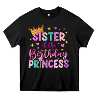 Black sister of the birthday princess Heavy Core Tee - NancyCooperArtShop
