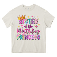 Cream sister of the birthday princess Heavy Core Tee - NancyCooperArtShop