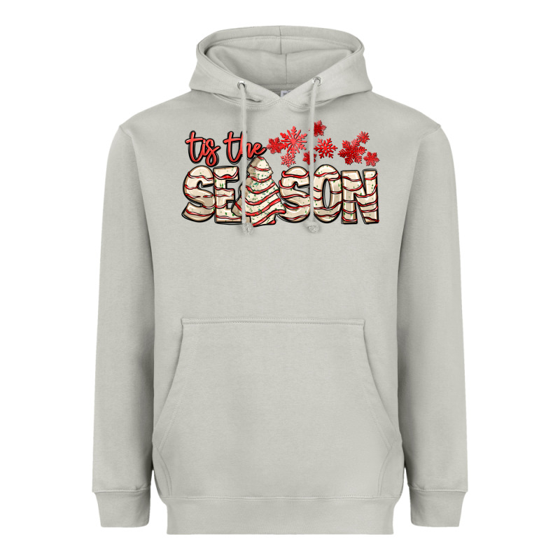 Tis The Season With Christmas Cake Heavyweight Hoodie by AdoDesignShop | Teevron