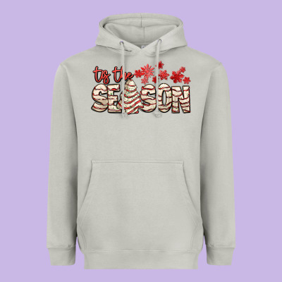 Tis The Season With Christmas Cake Heavyweight Hoodie Designed By Adodesignshop