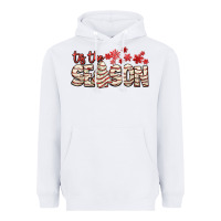 White tis the season with christmas cake Heavyweight Hoodie - AdoDesignShop