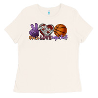 Bone Peace love Basketball Ladies Tee - HowdyJamesFarm