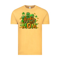 Vintage Mustard Lucky Mom  St. Patrick's Day Vintage Tee - CowGirlArtShop