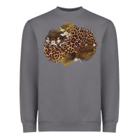 Storm leopard cowhide glitter patches Heavyweight Sweatshirt - Artiststas