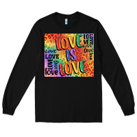 Black Pride love is love Long Sleeve Tee - FaDigitalArtStudio