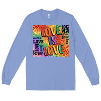 Colony Blue Pride love is love Long Sleeve Tee - FaDigitalArtStudio