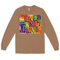 Toasted Coconut Pride love is love Long Sleeve Tee - FaDigitalArtStudio