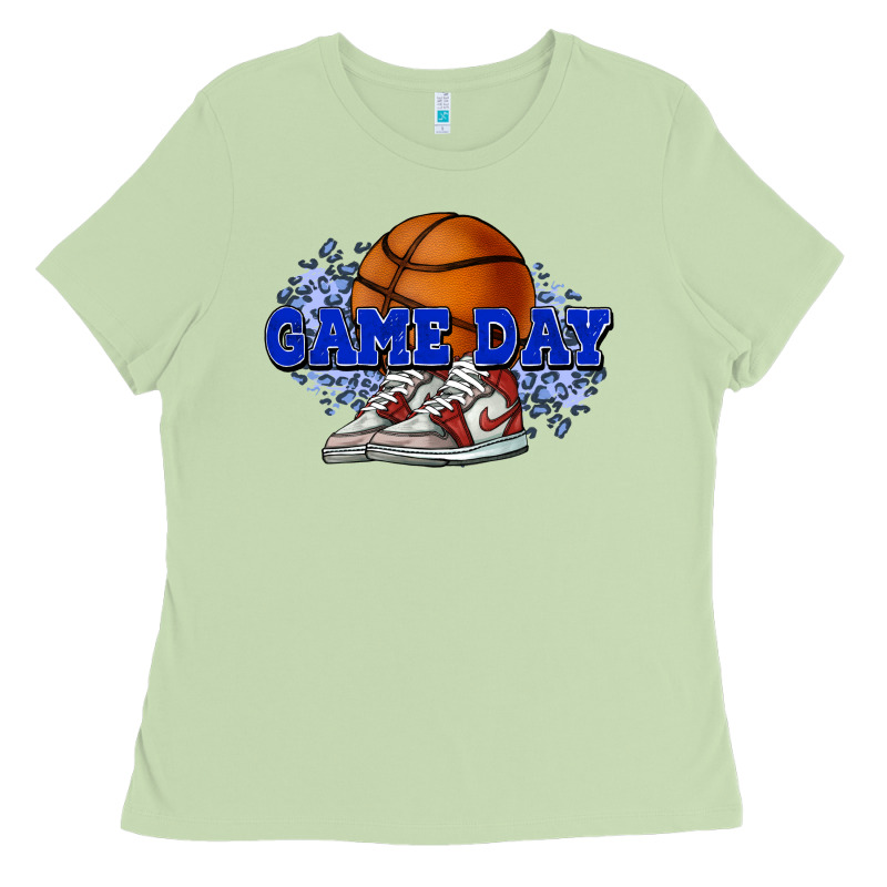 Game Day Basketball Ladies Tee by HowdyJamesFarm | Teevron