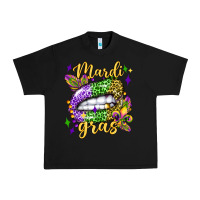 Black mardi gras with  lip olivia Urban Heavy Tee - OliviaCreatesArt