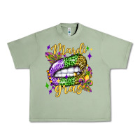 Oil Green mardi gras with  lip olivia Urban Heavy Tee - OliviaCreatesArt