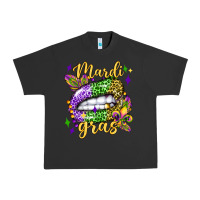 Pigment Black mardi gras with  lip olivia Urban Heavy Tee - OliviaCreatesArt